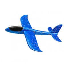 Dětské házedlo - házecí letadlo modré 48cm EPP
