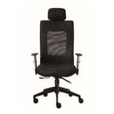 Alba Lexa černá kancelářská židle s 3D podhlavníkem