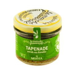 Méditéa Tapenáda ze zelených oliv s bazalkou, sklo 90g