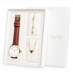 A-NIS dámský dárkový set hodinek, náhrdelníku a náramku AS100-18
