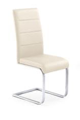 Halmar Jídelní židle K85 - krémová / chrom