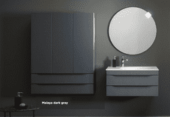 KOLPA-SAN skříňka do koupelny s umyvadlem MALAYA OUM 80, tmavě šedá