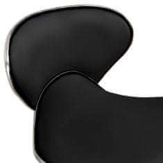 shumee Kosmetická stolička černá umělá kůže