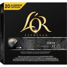 Espresso Onyx 20 hliníkových kapslí kompatibilních s kávovary Nespresso®*