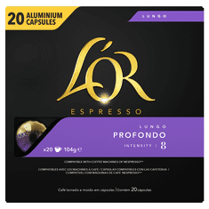 Espresso Lungo Profondo 20 hliníkových kapslí kompatibilních s kávovary Nespresso®*