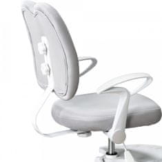 ATAN Rostoucí židle s podnoží a šlemi ANAIS - šedá/bílá