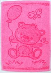 Profod  Dětský ručník Bear pink 30x50 cm