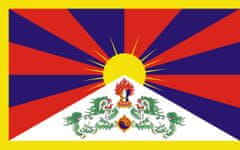 Vlajky.EU Vlajka Tibet vlajka - 30 x 45 cm - tunel