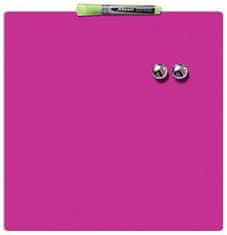 Rexel Magnetická tabule "Square Tile", popisovatelná, 360x360mm, růžová