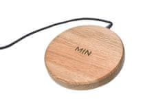Bezdrátová nabíječka MIN PAD - Dubové dřevo a černý kabel