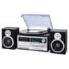 Hi-Fi systém , TT 1072 DAB BK, gramofon, reproduktory, retro, Bluetooth, MP3, CD, kazeta, dálkové ovládání