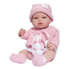 Berbesa Luxusní dětská panenka-miminko Nela 43 cm