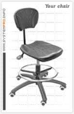 Ergolinia Průmyslová židle SYSTEM PRO BLACK 1B+2A+3A+4A+5C