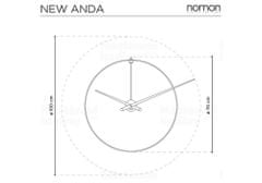 Nomon Designové nástěnné hodiny Nomon New Anda G 100cm
