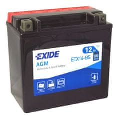 Exide | Motobaterie EXIDE ETX14-BS, 12V 12Ah 200A