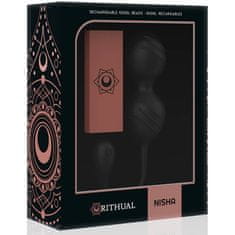 Ritual Vibrační kuličky Rithual Nisha Black 33mm 75g nabíjecí