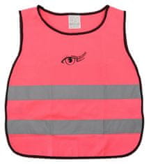 Greatstore Výstražná růžová dětská vesta S.O.R. - 53 cm, růžová