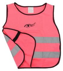 Greatstore Výstražná růžová dětská vesta S.O.R. - 53 cm, růžová