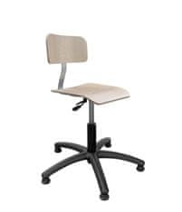 Ergolinia Průmyslová otočná židle - dřevěná, patky Eco3