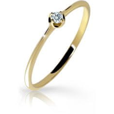 Cutie Diamonds Jemný prsten ze žlutého zlata s briliantem DZ6729-2931-00-X-1 (Obvod 50 mm)
