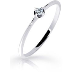 Cutie Diamonds Jemný prsten z bílého zlata s briliantem DZ6729-2931-00-X-2 (Obvod 58 mm)