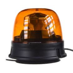 Stualarm LED maják, 12-24V, 10x1,8W, oranžový, magnet, ECE R65 R10