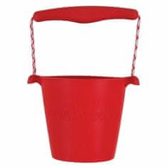 Scrunch Silikonový kbelíček červený
