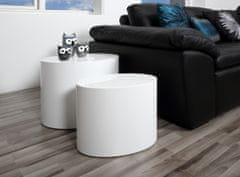 Design Scandinavia Odkládací stolek Mice (SET 2 ks), 40 cm, bílá