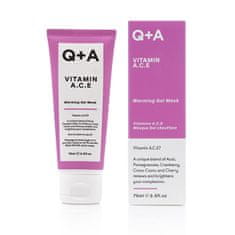 Q+A Antioxidační maska s vitamíny A, C, E (Warming Gel Mask) 75 ml