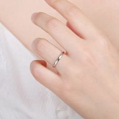 MOISS Minimalistický stříbrný prsten R00019 (Obvod 50 mm)