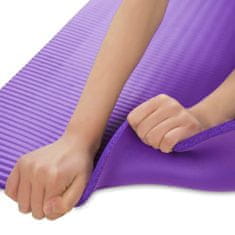 MG Gymnastic Yoga Premium protiskluzová podložka na cvičení 10mm + obal, černá