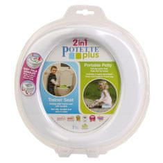 Potette Plus 2v1 - cestovní nočník / redukce na WC - bílá / sv. modrá