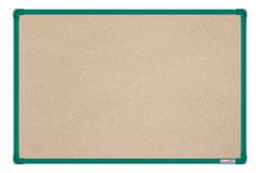 boardOK Textilní nástěnka se zeleným rámem 060 x 090 cm