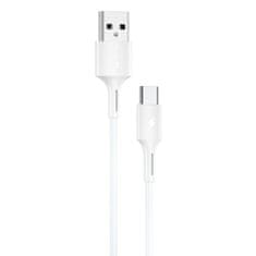 WK Design YouPin kabel USB / USB-C 3A 1m, bílý