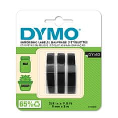 Dymo Páska Dymo 3D, 9 mm x 3 m, černá, 1 blistr / 3 ks, S0847730