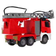 Double E DOUBLE E RC hasičský truck Merecedes-Benz Antos s funkční stříkačkou a žebříkem 1:20
