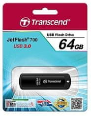 Transcend JetFlash 700 64GB, černý (TS64GJF700)