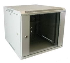 LAN-TEC WS.6612.G - nástěnný, rozložený, 12U, 600 x 600, sklo