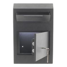 Rottner Cashmatic Basic sejf s vhazovacím mechanismem černý | Trezorový zámek na klíč | 25 x 38 x 11.5 cm