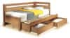 Bezvapostele Rozkládací postel s úložným prostorem TANDEM KLASIK pravá, 90x200, dub bardolino