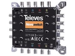 Televes multiswitch TE-508 s regulací výstupní ŕovně