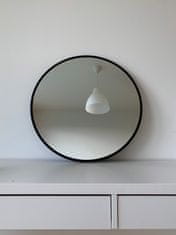 Villa Collection , Nástěnné kulaté zrcadlo Mirror Black 50 cm | černá