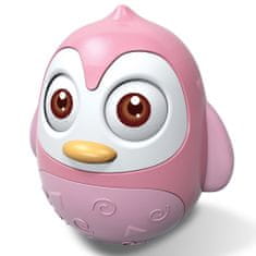 Baby Mix Kývací hračka tučňák růžový