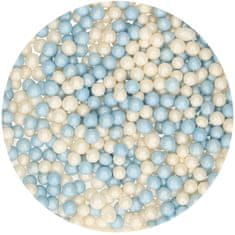 FunCakes Cukrové dekorace modro-bílé perly 60g 