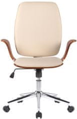 BHM Germany Kancelářská židle Burbank, ořech / krémová