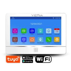 Veria SET Videotelefon VERIA 8277B-W (Wi-Fi) bílý + vstupní stanice VERIA 831 série 2-WIRE