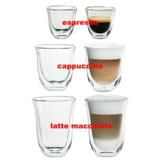 De'Longhi Sklenice set DeLonghi espresso + cappuccino + latte macchiato