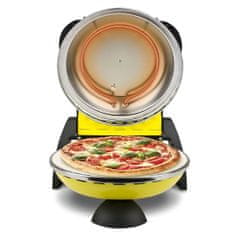 G3 Ferrari Pizza trouba G3ferrari, G1000605 Delizia, žlutá, časovač, žáruvzdorný kámen, průměr 31 cm, 1 200 W