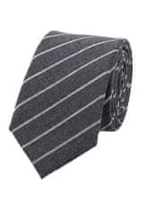 ORNATE Elegantní kravata Stone Grey ze 100% přírodní bavlny 