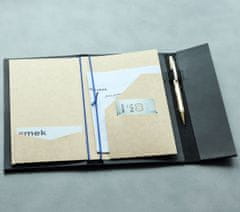 Mek-Design Kožený zápisník PALIN se zelenou gumičkou